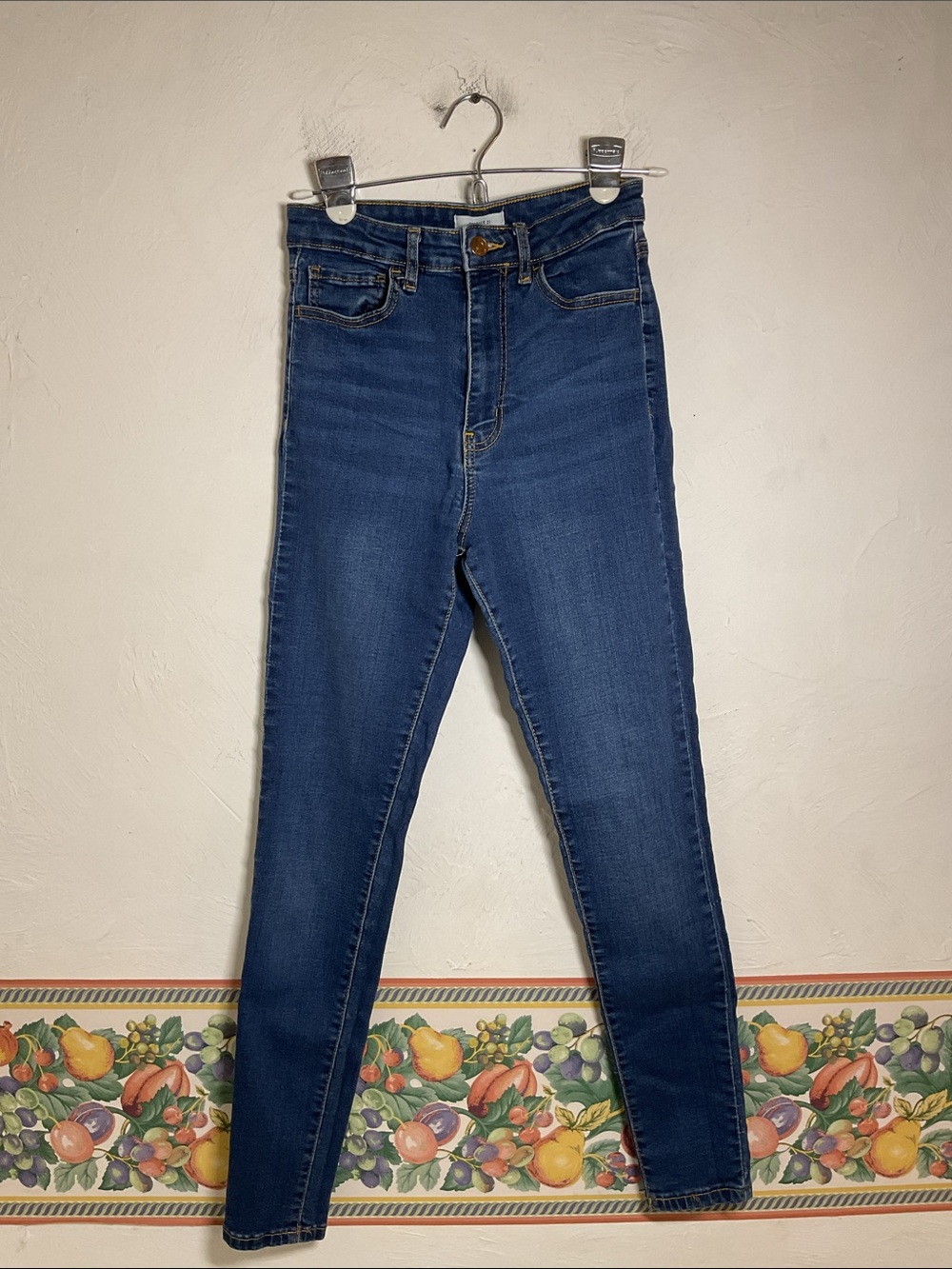 Forever 21 High Rise Skinny Jeans Size 27 Medium Wash